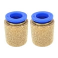 2Pcs Pneumatic Exhaust Muffler Pipe Connection Noise Filter Brass