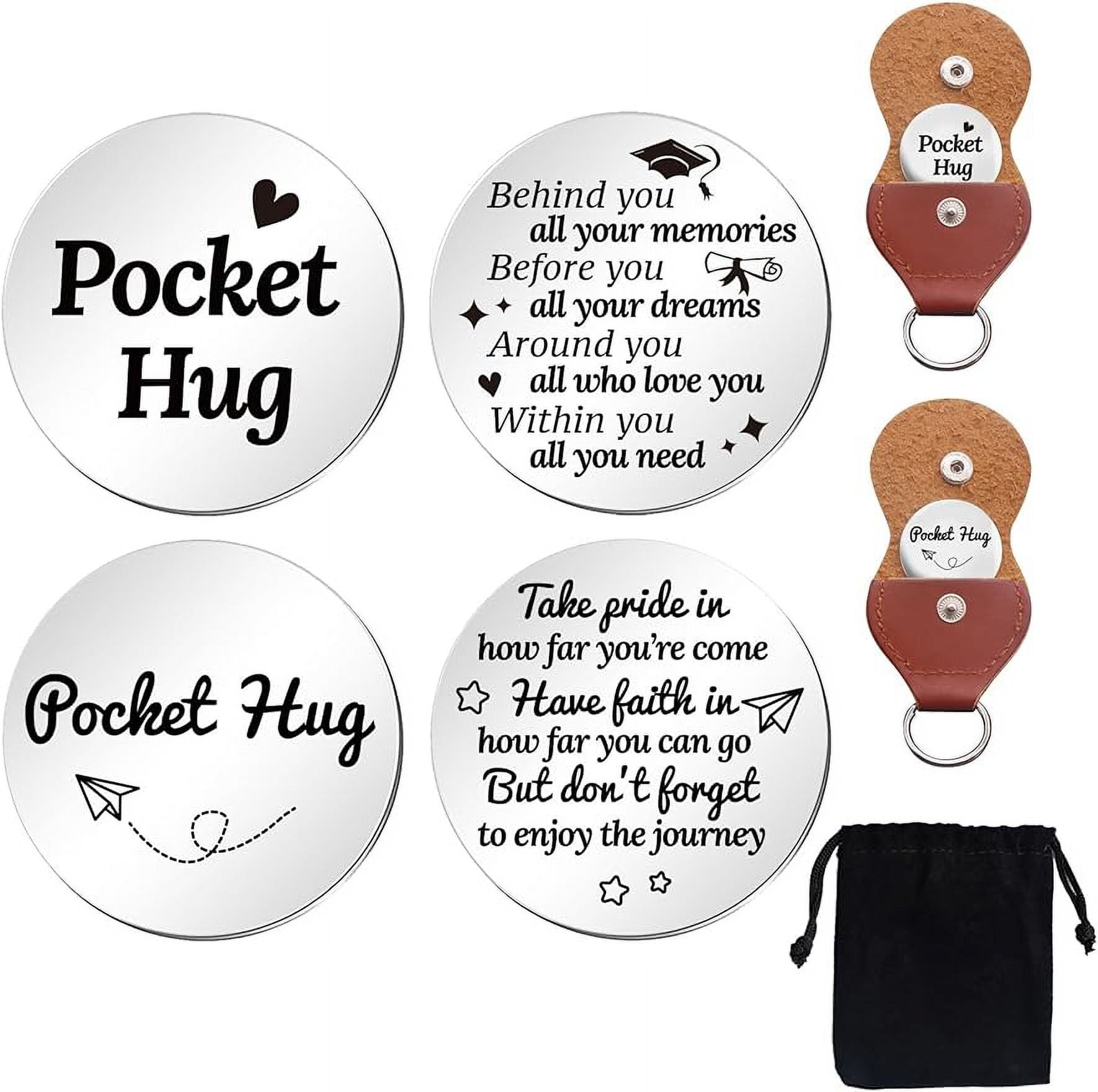 2Pcs Pocket Hug Token Gift Long Distance Relationship Keepsake Gift