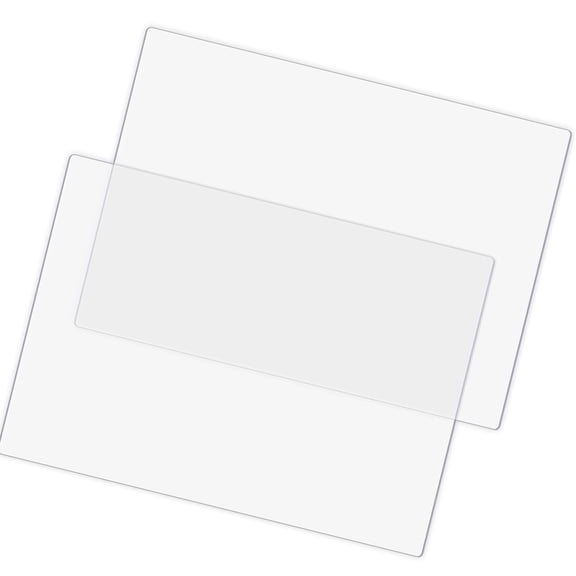 2Pcs Polycarbonate Cutting Board 9x6Inch Shatterproof Clear Plastic Cutting Pad For Chopping Slicing And Display