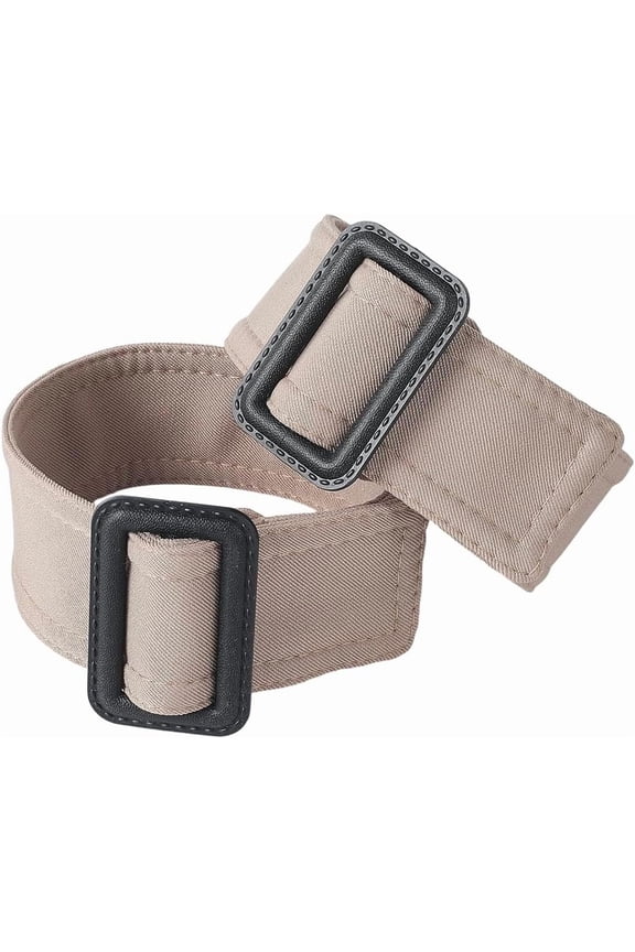 2Pcs Polyester Belts with Plastic Buckles Tan 395x54.5x8mm DIY
