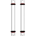 thumbnail image 1 of 2Pcs Polymer Clay Acrylic Roller Clear Rolling Pin with Black and Red Rings Long Smooth Round Tube Rod Solid Stick Tools Kits Accessories for DIY, 1 of 7