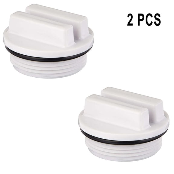2Pcs Pool Plug Cap For Hayward Sp1022C Receptacles Vacuum Fittings For Concrete Pools With O-Ring 5.5*5.5*3.5Cm