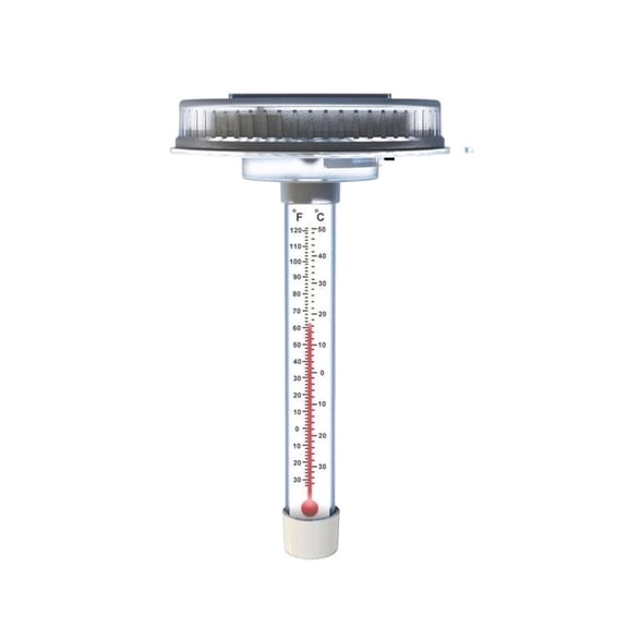 2Pcs Pool Thermometer, Solar Pool Thermometer Floating, LED Swimming Pool Thermometer ,Compact & Portable