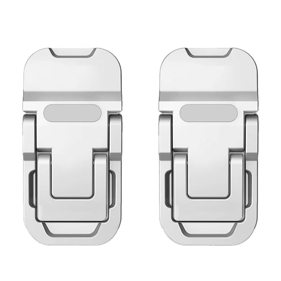 2Pcs Portable Foldable Laptop Support Stand Invisible Cooling Risers Adjustable Height Metal Laptop Tablets Support