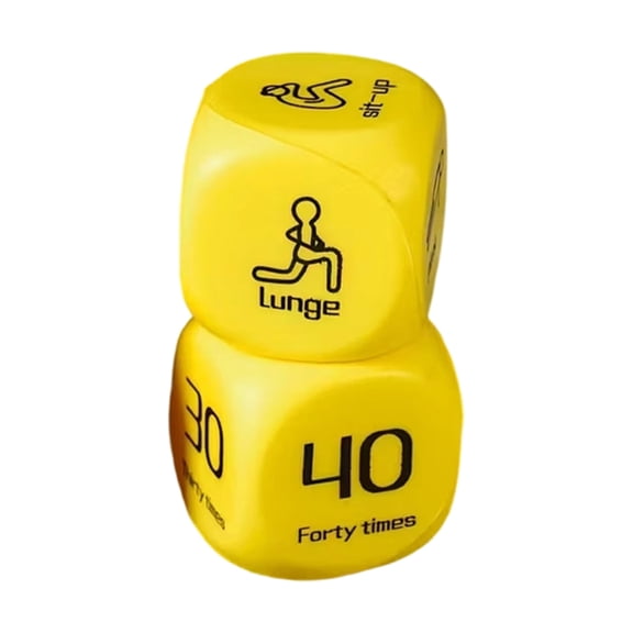 2Pcs Portable Funny Fitness Decision Dices Compact Dynamic Workouts Dices