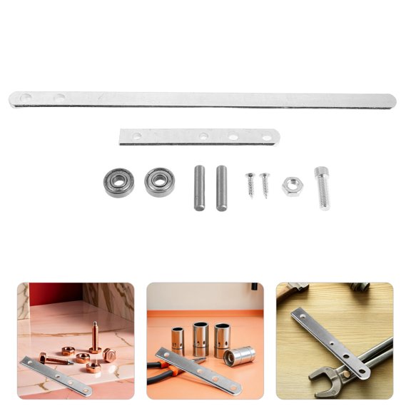2Pcs Portable Hand Held Wire Bender Manual Metal Rod Bender Tool Plated Silver Color