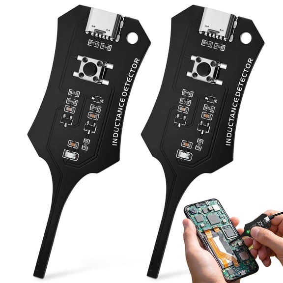 2Pcs Portable Inductance Tester Meter Precise Motherboard Coil Detector Efficient Fault Check Inductance Testing Device for Mobile Phone