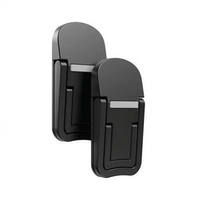 2Pcs Portable Laptop Stand Computer Riser Lift Self-Adhesive Foldable Notebook Adjustable Height Stand Black