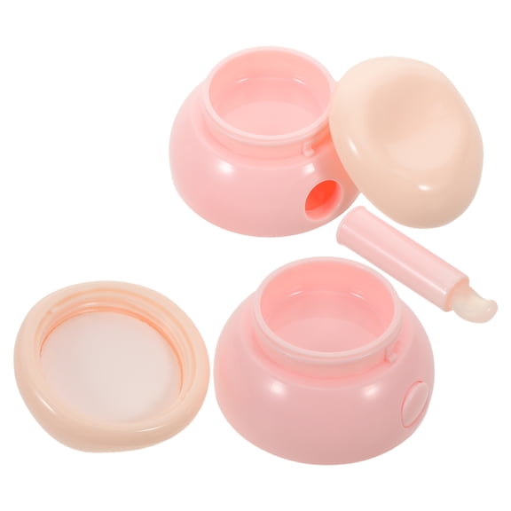 2Pcs Portable Lipstick Container Holder Compact Travel Case for Lip Balm Cream