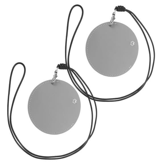 Alasum Light Grey Earbud Case, PU Material, Portable and Tangle-Free, 2Pcs