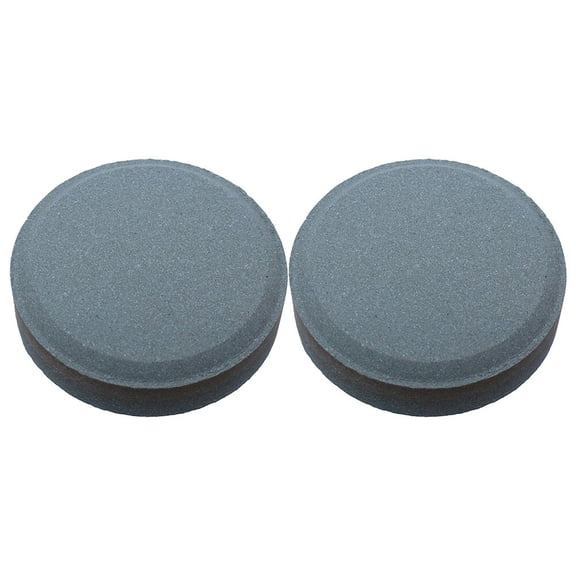 2Pcs Portable Round Kitchen Grindstone Grey Home Sharpening Stone Efficient Design