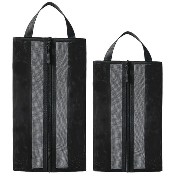 2Pcs Portable Shoe Bags Shoe Mesh Bags Travel Shoes Storage Organizer Travel Accessory
