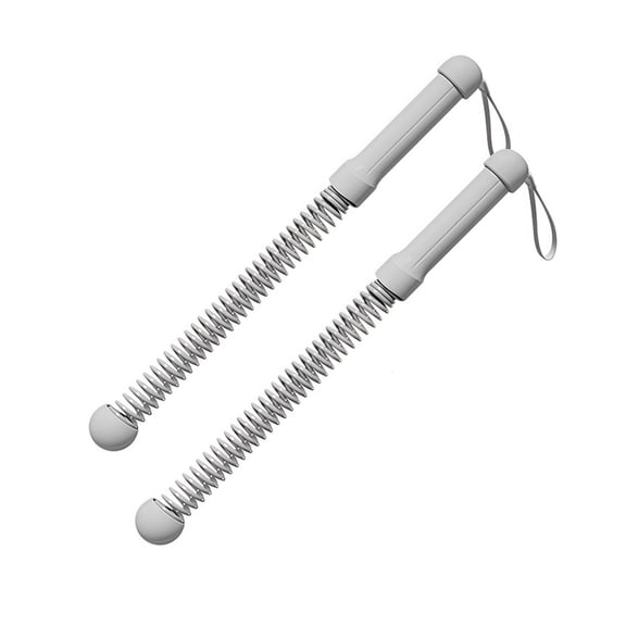 2Pcs Portable Spring Arm Strength Trainer Battle Rope Exercise Rod for Home Gym & Outdoor Fitness