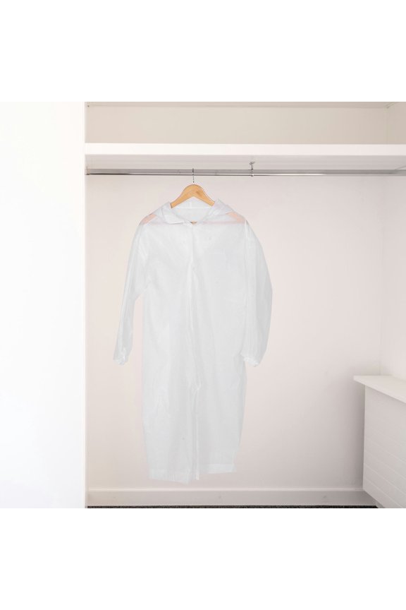 2Pcs Portable Transparent Raincoat for Men Lightweight Eva Waterproof Outdoor Gear