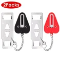 thumbnail image 1 of 2Pcs Portable Travel Door Lock Home Hotel Apartment Security Lock Security Tool, 1 of 6