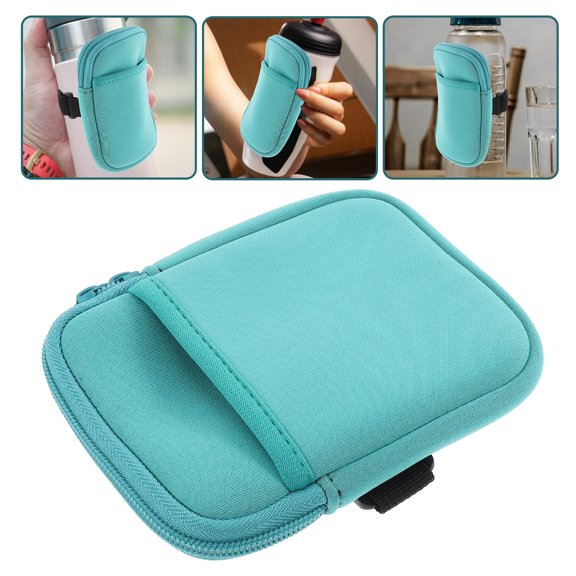 2Pcs Portable Tumbler Pouch in Green with Multi Functional Insulation and Anti Skid Design