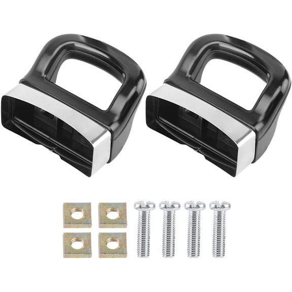 2Pcs Pot Short Side Handles Sauce Pot Panhandle Cooker Steamer Holder Handle Replacement Handgrip for Metal Pressure Pan Black Type A One Size