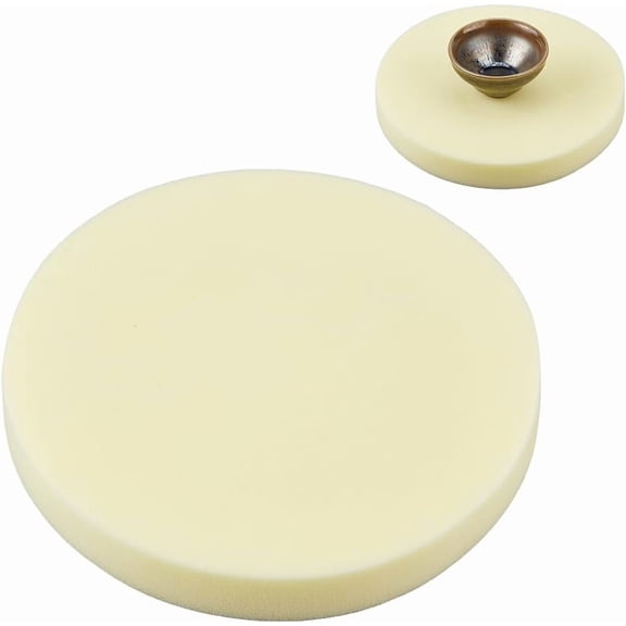 2Pcs Pottery Foam Table Runner Sponge Foam Sheet 25x3.1cm Pottery Sponge Pad Memory Foam Replacement Foam Cushion Insert Round Pottery Foam Mat for DIY Making