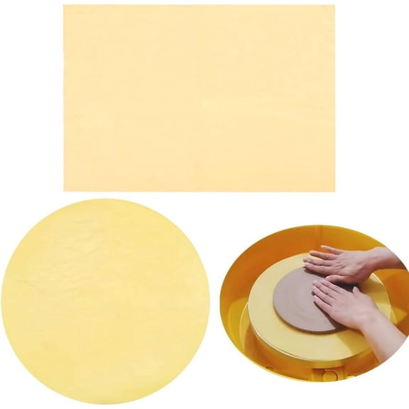 2Pcs Pottery PVA Cloth Chamois Ceramics Trimming Clay Throwing Cloth Smoothing Pot Rim Clay Pottery Cloth Ceramic Craft Supplies Trimming Tools DIY