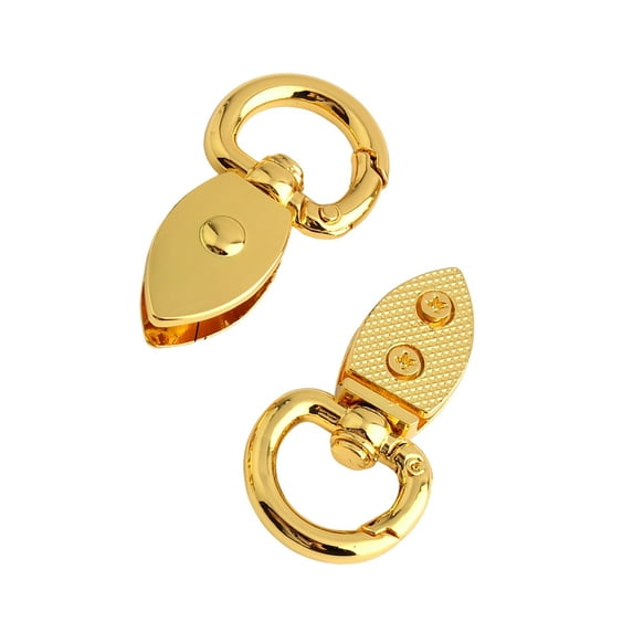 2Pcs Practical Spring Loaded Clasp Metal Strap Connector Vintage Hardware for Customizable Bag Designs