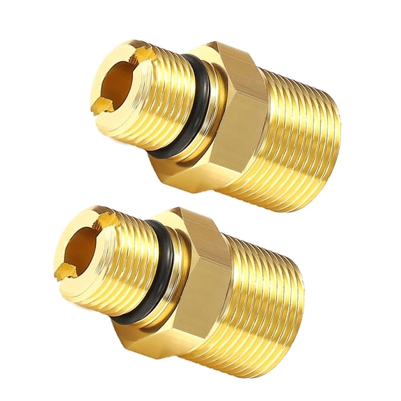 2Pcs Precisions Machined Aluminum Outlet Couplings For High Flows Water Pumps And Hose Connection