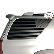 2Pcs Precut Americ1an Flag Stickers Rear Decals For Toyota For 4RUNNER 2003-2009 Matte Black Trim Part Accessories