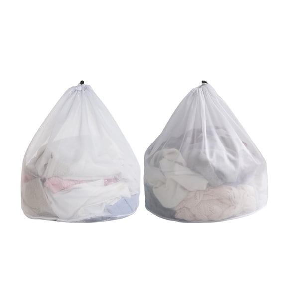 2Pcs Premium Mesh Laundry Bags,19.7x23.6In Durable Mesh Laundry Bags,ingerie Bags for Washer,Large Drawstring Travel Laundry Bags for Sock,Shirt