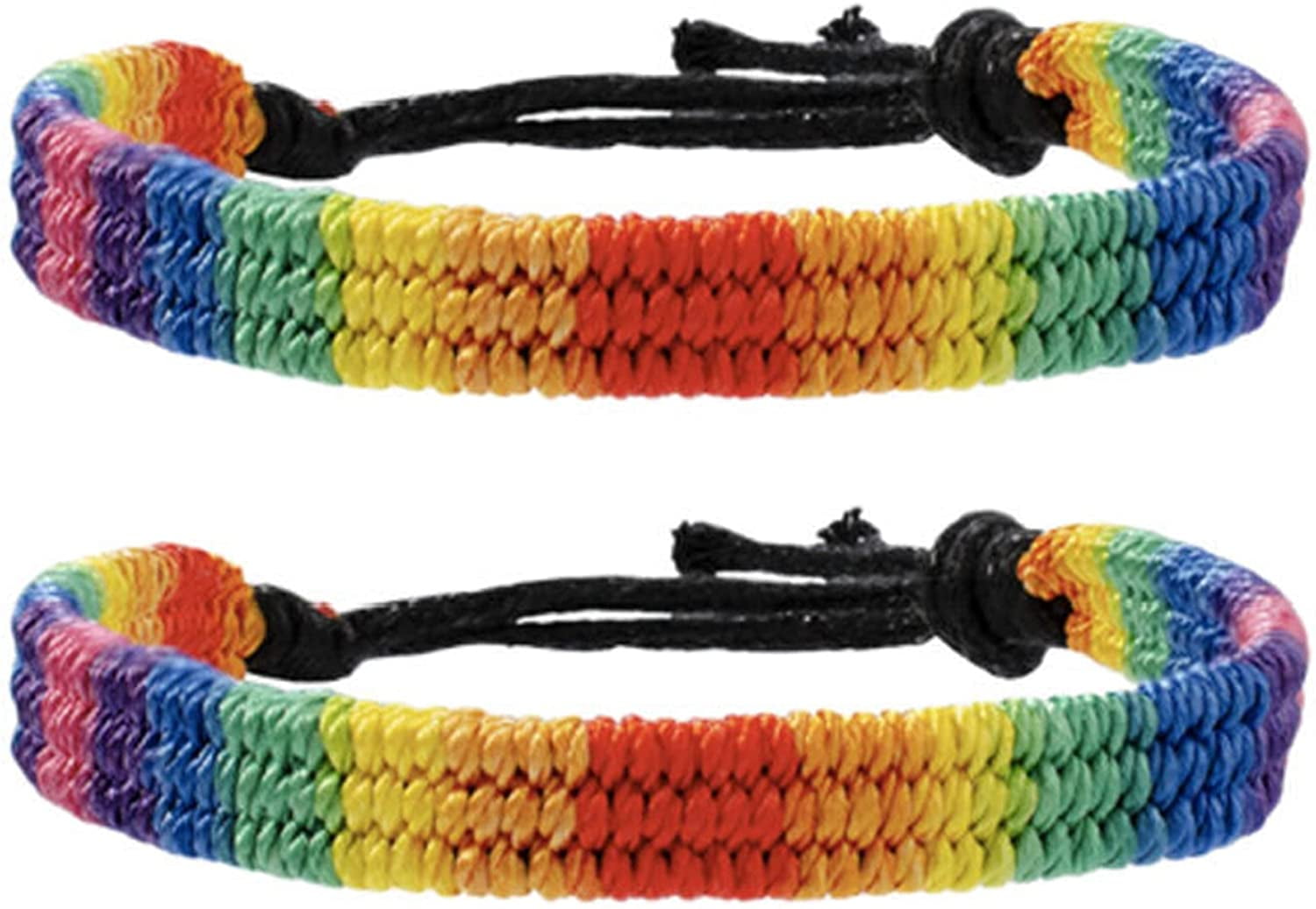 Rainbow Pride Black Onyx Bracelet