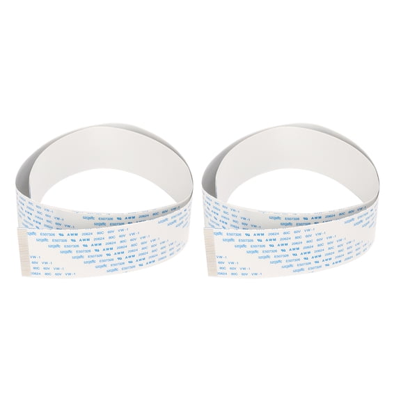 2Pcs Printer Flexible Flat Cable Fast Transmission High Softness FFC Flexible Ribbon Cable for XP600 150cm/59in