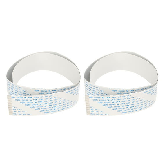 2Pcs Printer Flexible Flat Cable Fast Transmission High Softness FFC Flexible Ribbon Cable for XP600 60cm/24in