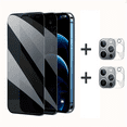thumbnail image 1 of 2Pcs Privacy Screen Protectors And 2Pcs Camera Lens Tempered Glass Screen Film Full Coverage Screen Protector Fit For IOS Phone 14/14Plus/14Pro/14Pro Max/13/13Pro/13Max/ 12/12Pro/12Max, 1 of 6