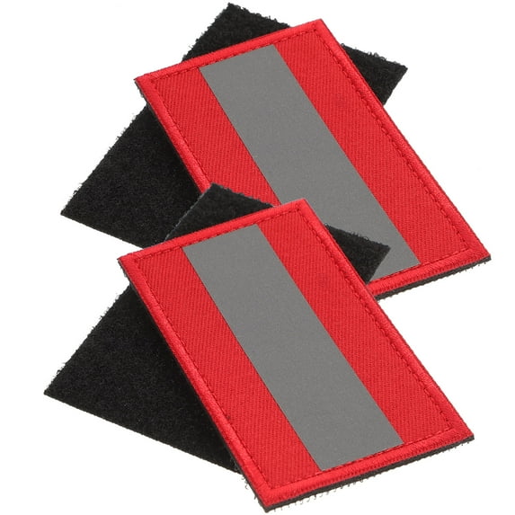 2Pcs Professional Clothing Safety Patch Outdoor Clothes Reflective Patch Backpack Reflective Patch