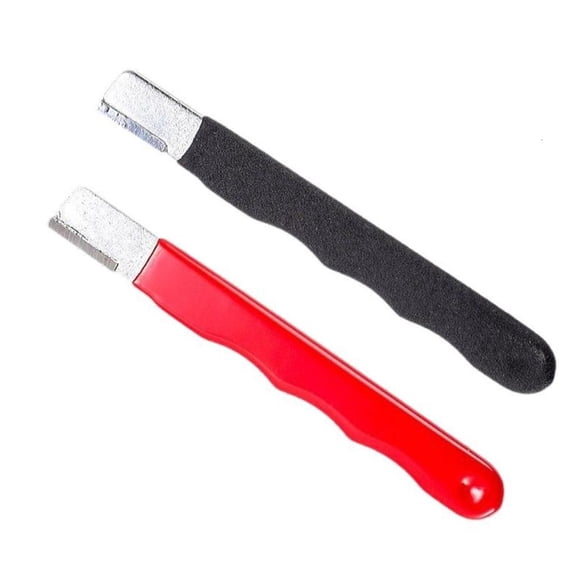 2Pcs Professional Kitchen Cutter Scissors Sharpener Portable Grinding Stone