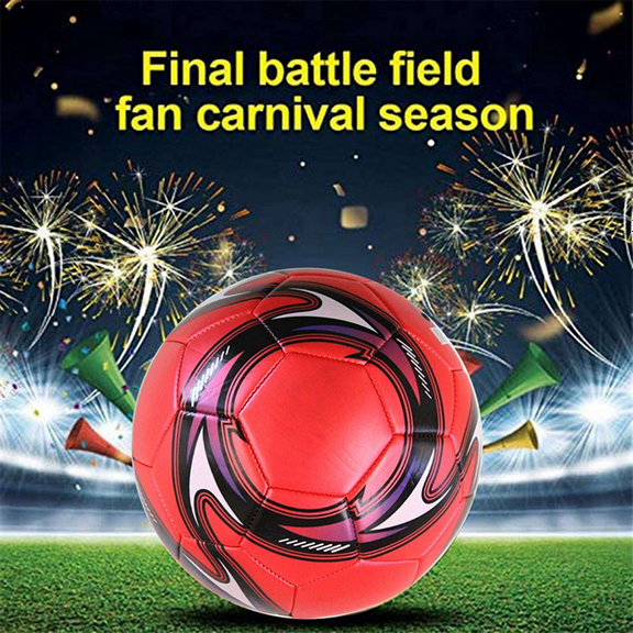 2Pcs Professional Soccer Size 5 Official Soccer Training Football Competition Outdoor Football Red