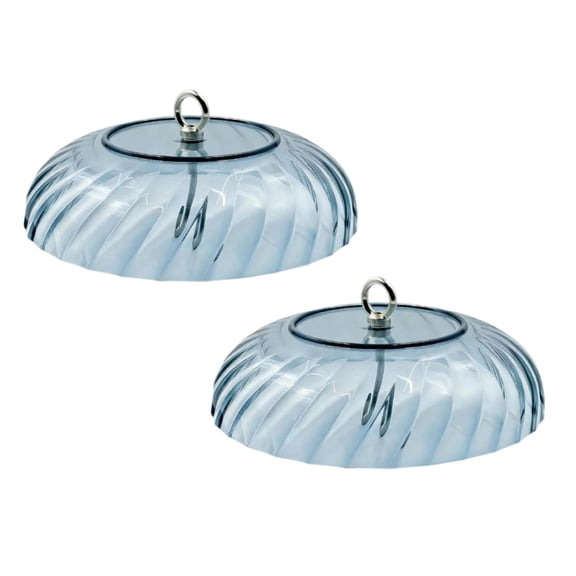 2Pcs Protective Cover For Bird Feeders Squirrel 25 Cm (9.84 Inch) Bird Feeder Dome Cover Bird Feeders Blue 9.8"X"4.7"