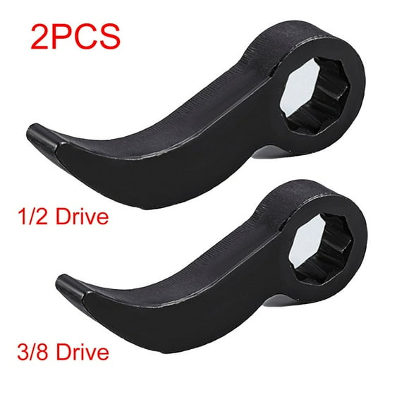 2Pcs Pry Bar Wrench Adapter Crowbar Adapter Head For Half Shaft Removal Car 1/2 3/8 Inch Drive Breaker Bar Ratchet For Prying