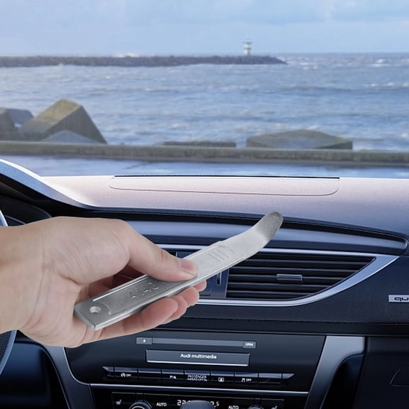 2Pcs Pry Tool 4140 Steel Pry Bar Trim Removal Tool Automotive Panel Removal Tool Multipurpose Pry Tool Pry Bar for Removing Auto Trim Interior Demolishing Flooring and Roofing