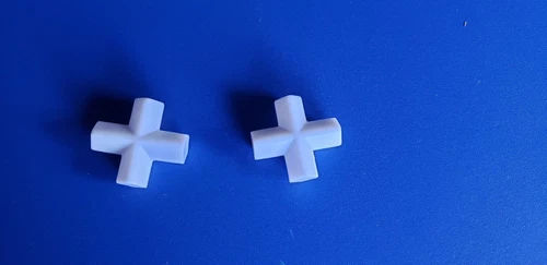 2Pcs Ptfe Magnetic Stirrer Cross Shape Magnetic Stir Bar New