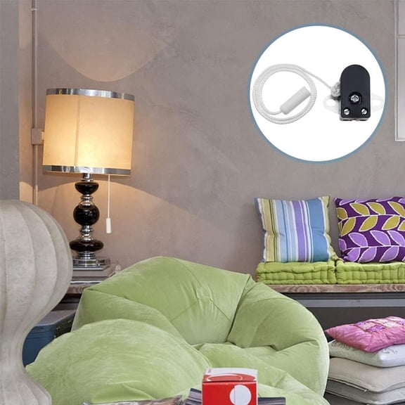 2Pcs Pull Switch with Cord Side Action Furniture Lighting Control 2A 250V