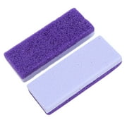 2Pcs Pumice Stone Double-Sided Foot File Stone Callus Remover Foot Care Scrubber Purple