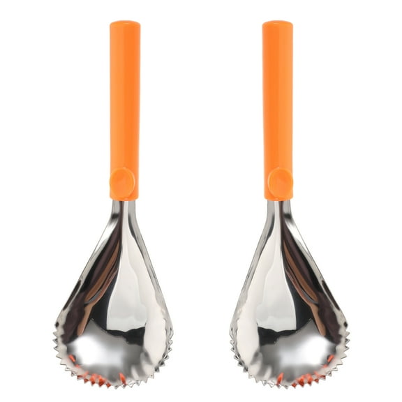 Supvox 2Pcs Pumpkin Carving Scraper Vegetable Core Remover Plastic Orange for Cooking Enthusiasts Harvest Festival