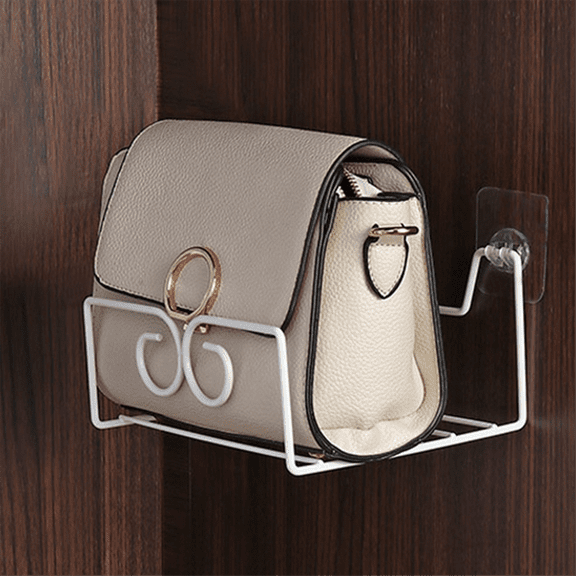 2Pcs Purse Organizer Shelf Wall Hanging Shelf Handbag Storage Holder Wall Floating Holder Tode Wall Shelving Wall Rack