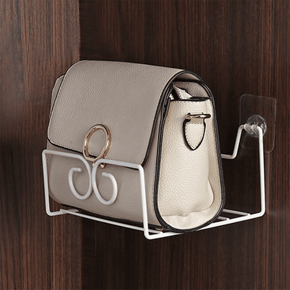 2Pcs Purse Organizer Shelf Wall Hanging Shelf Handbag Storage Holder Wall Floating Holder Tode Wall Shelving Wall Rack