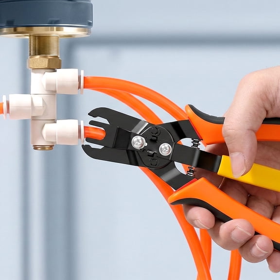 2Pcs Push to Connect Fitting Air Line Removal Pliers Push Fitting Disconnect Tool for 1/4", 5/16", 3/8", 1/2" Quick Connect Release Pliers for Pneumatic System