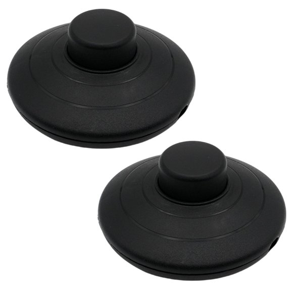 2Pcs Push Power Pedal Light Footswitch Floor Lamp Foot Switches Easy to Install