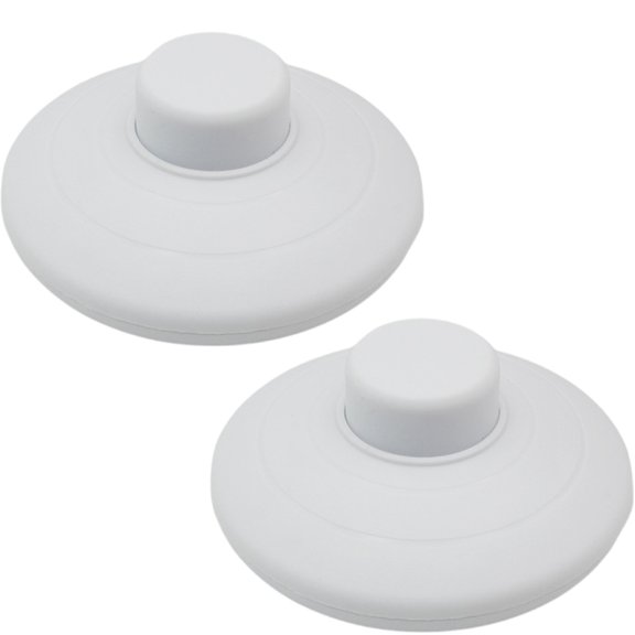2Pcs Push Power Pedal Light Footswitch Floor Lamp Foot Switches Easy to Install
