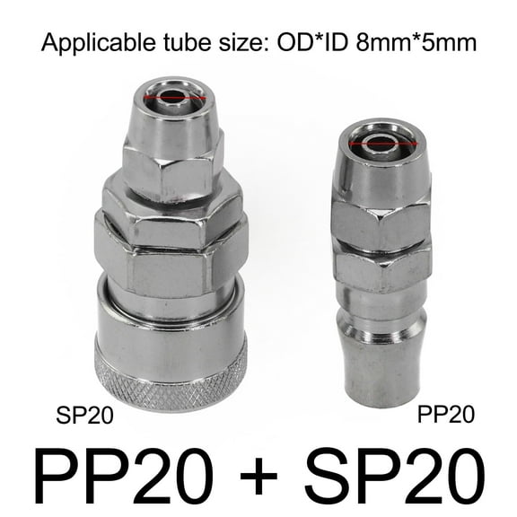 2Pcs Quick Release Air Line Hose Fittings Coupler Connector Replacement For Compressor Air Tool Accessories