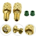 thumbnail image 1 of 2Pcs R32 R410a AC Refrigerant Adapter 5/16" 1/4" SAE Male Female For Valve System, 1 of 12