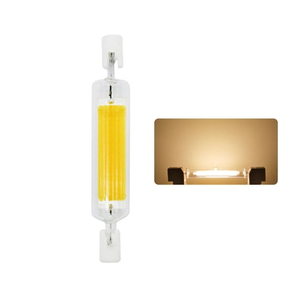 2Pcs R7S 78mm 118mm 110-140V LED Bulb 5W Double Ended LED Dimmable COBs Flood Light Warm White Dimmable R7S Floodlight