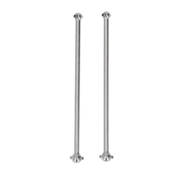 2Pcs RC Car Rear Driveshaft Set Steel Drive Shaft High Hardness Stable Rear Drive Shaft for ARRMA 1/7 Silver